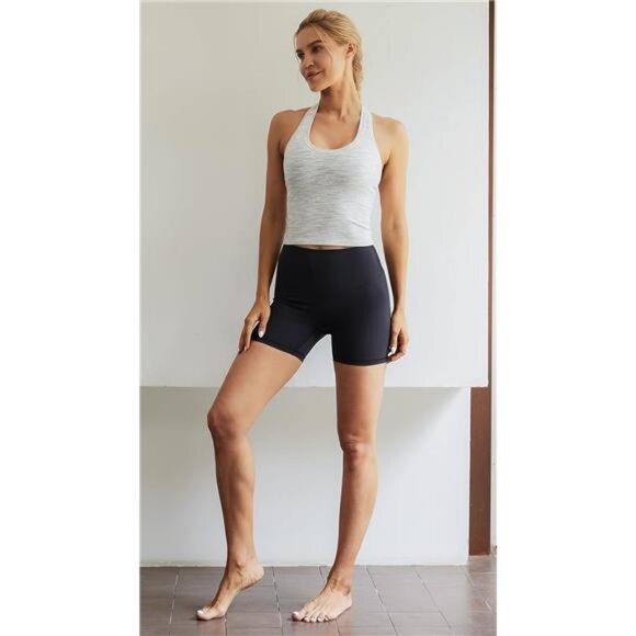 Women's Racerback Workout Tank Top Sports Yoga Tops Active Sleeveless - Picture 4 of 7